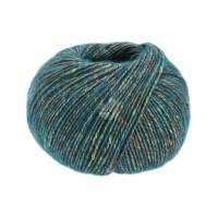 1 Ecopuno Tweed nr 306 petrolblauw